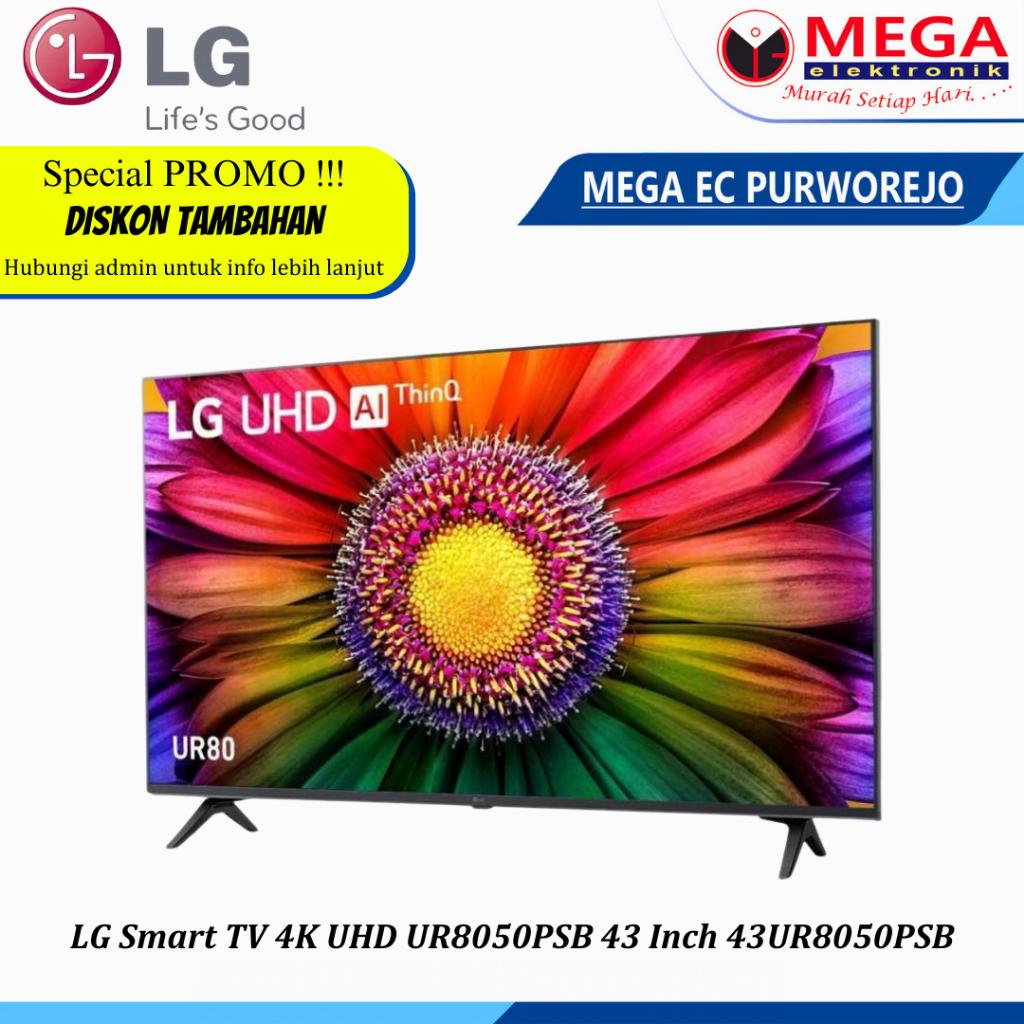 Jual LED LG Smart TV 4K UHD UR8050PSB 43 Inch 43UR8050PSB Shopee