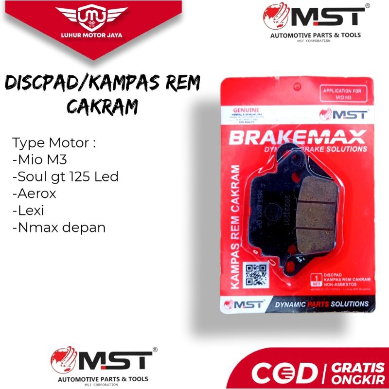 Jual Discpad Kampas Rem Depan Mio M3 Nmax Depan Aerox Soul Gt 125 LED