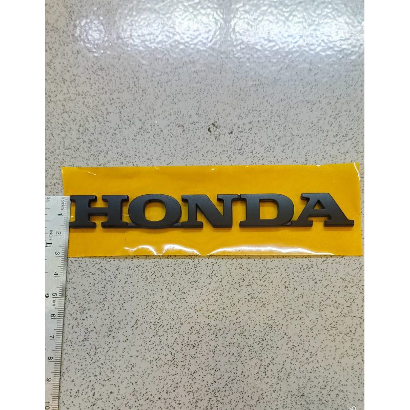 Jual Emblem Tulisan Logo HONDA Hitam Doff Original Shopee Indonesia