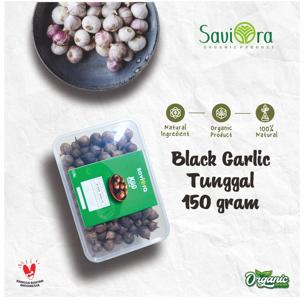 Jual Black Garlic Solo Gram Bawang Hitam Tunggal Lanang Shopee