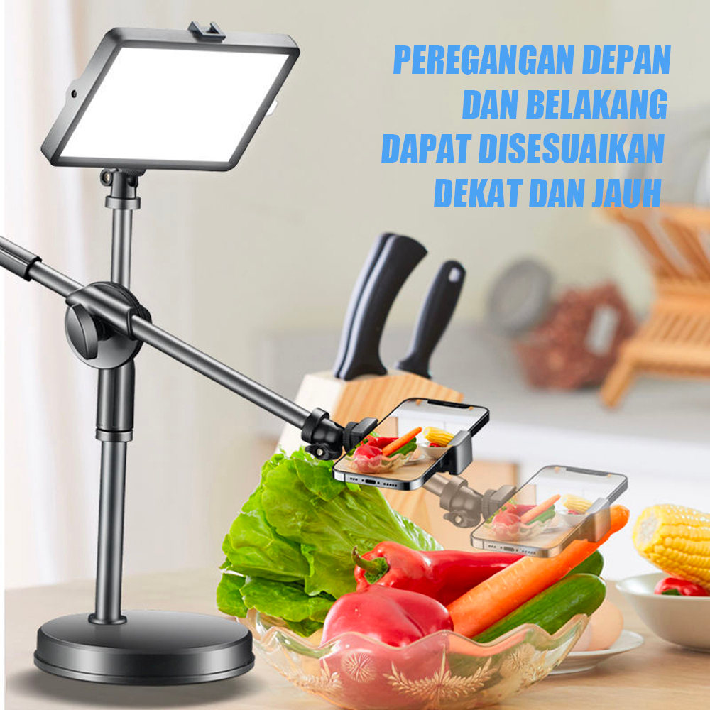 Jual Ready Stock CODOverhead Phone Stand Led Lampu Stand Holder