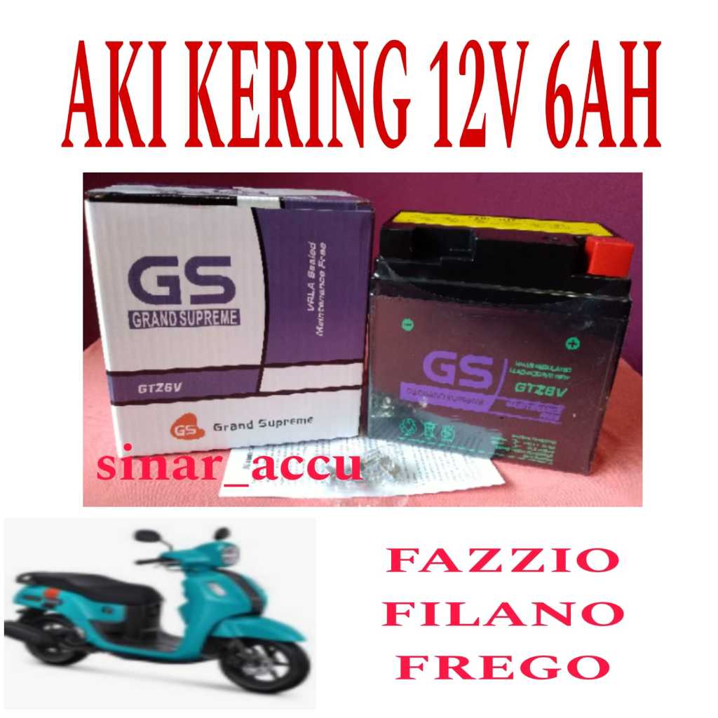 Jual Aki Motor Fazzio Filano Frego Aki Gs Grand Supreme Gtz V Aki