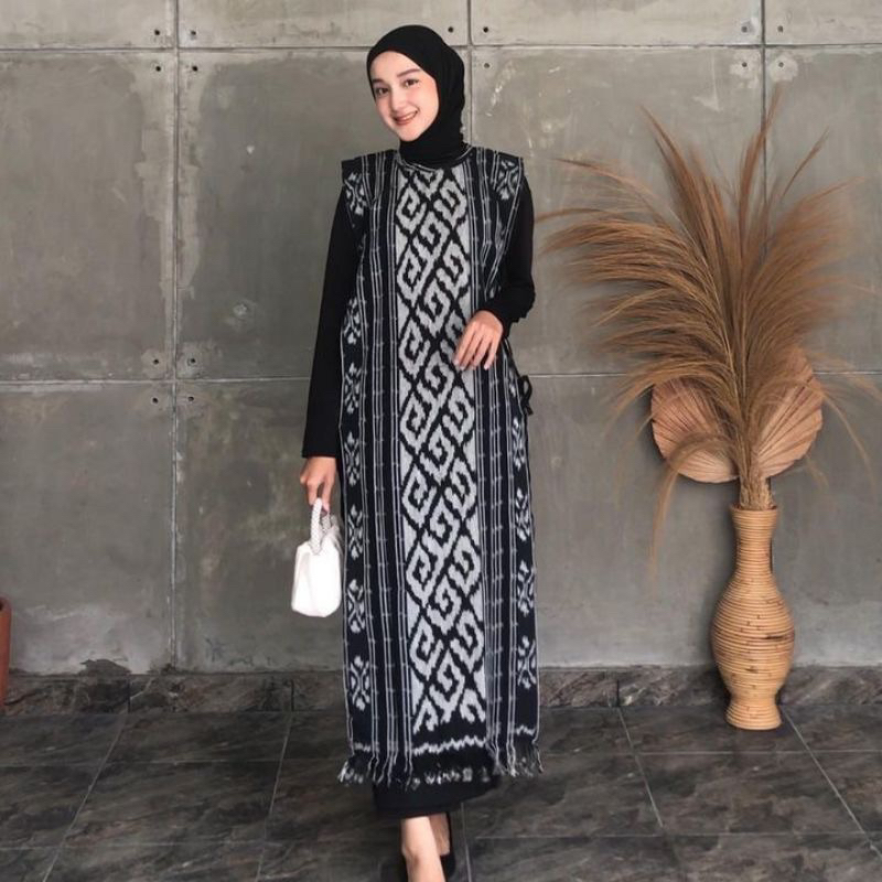 Jual VEST ROMPI PANJANG ROMPI TENUN VEST TENUN ROMPI ETHNIC