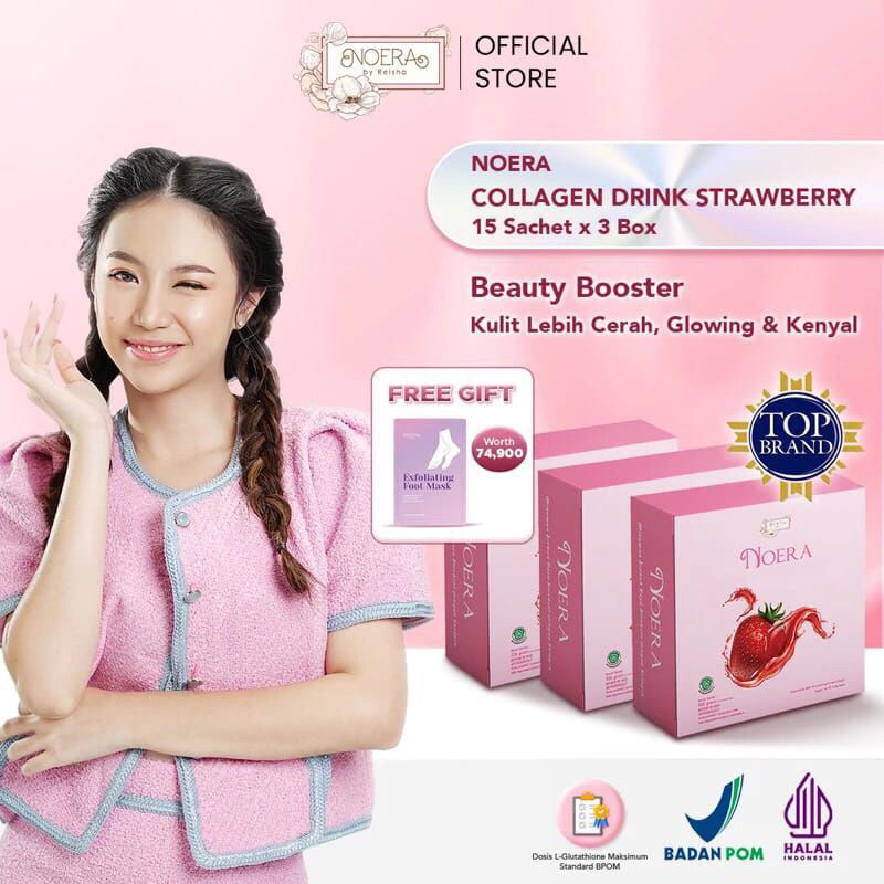 Jual Paket Noera Collagen Drink 3 Box Minuman Collagen Pencerah Badan