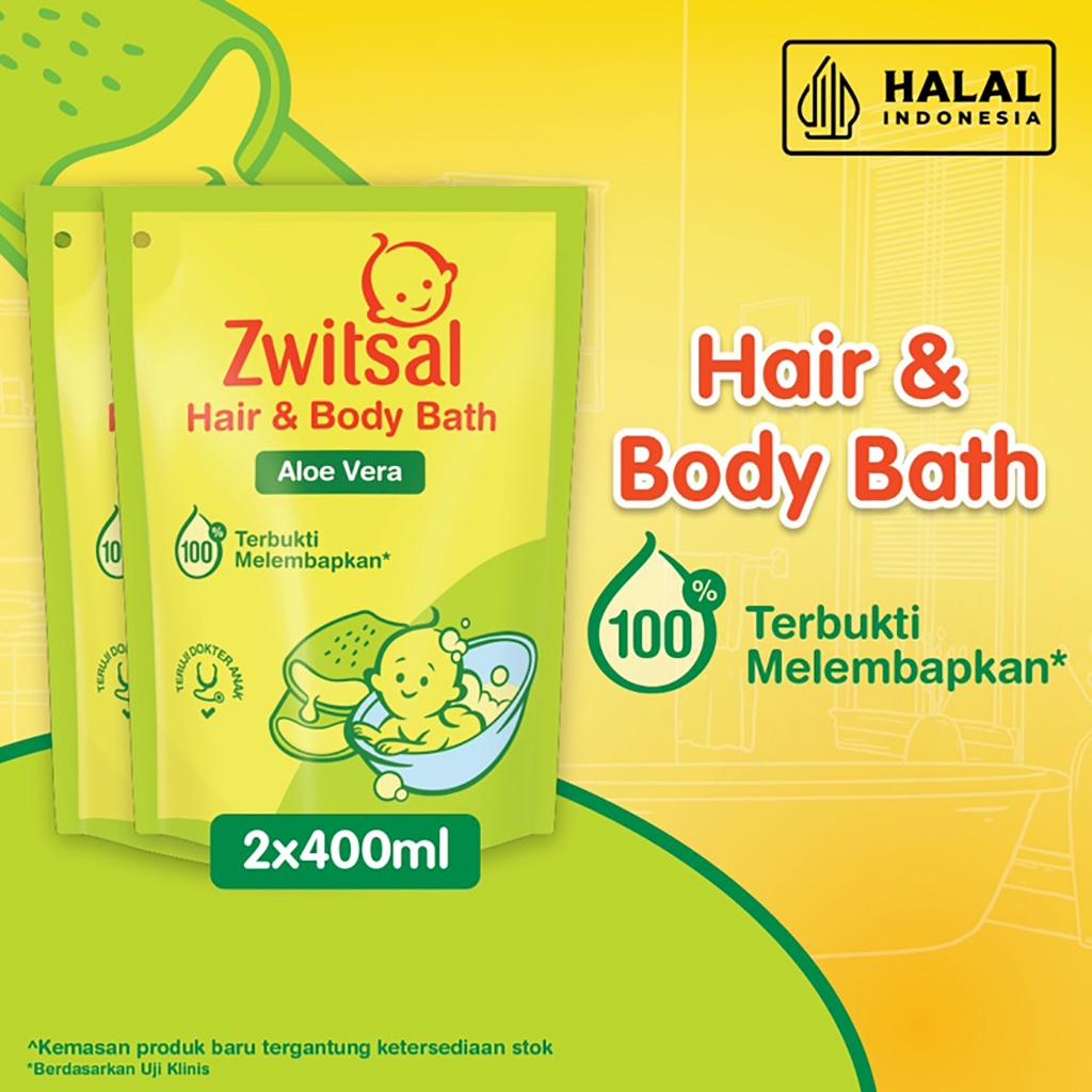 Jual Buy 1 Get 1 Zwitsal Baby Bath Hair And Body 450 Ml 400 Ml