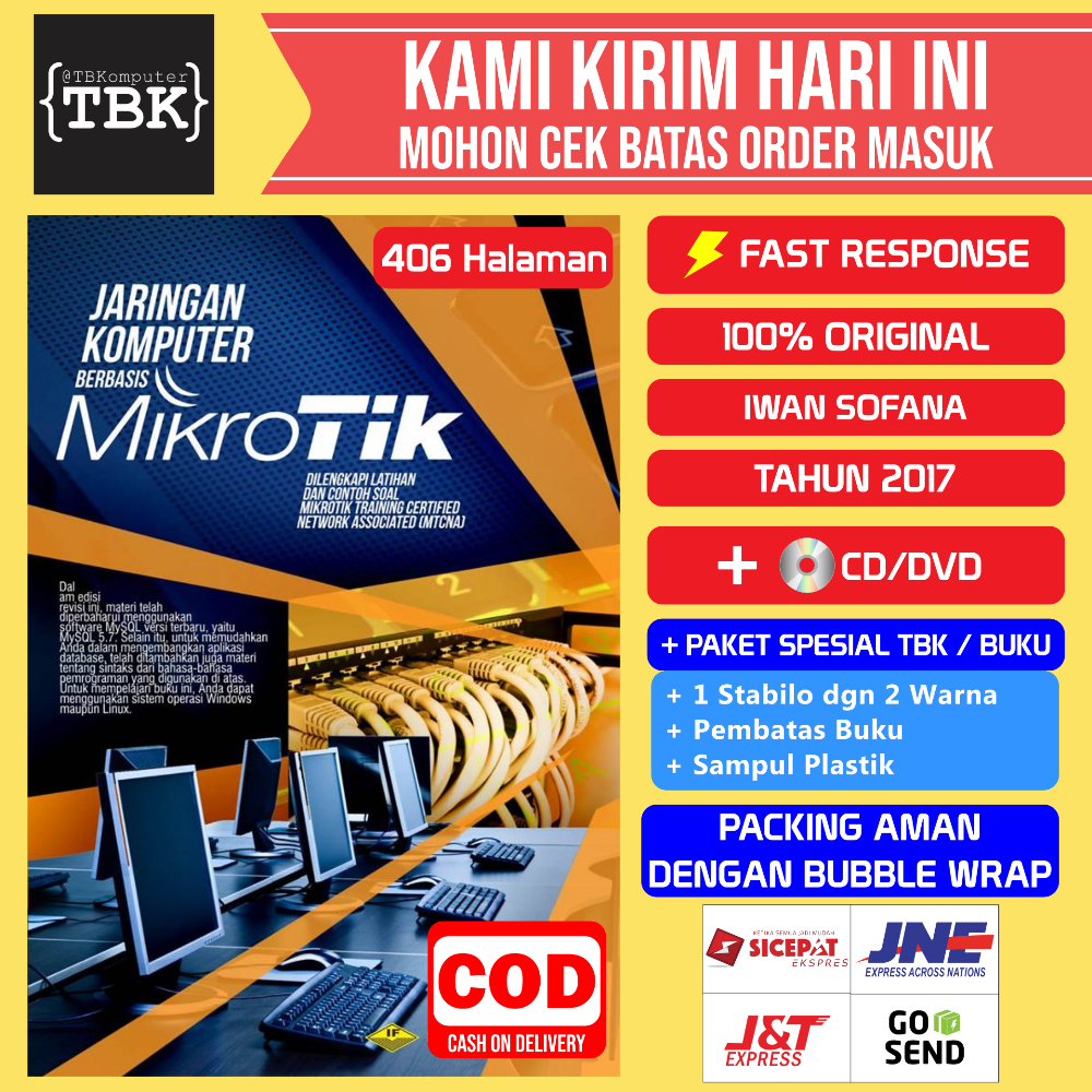 Jual Buku Jaringan Komputer Berbasis Mikrotik Latihan Dan Contoh Soal