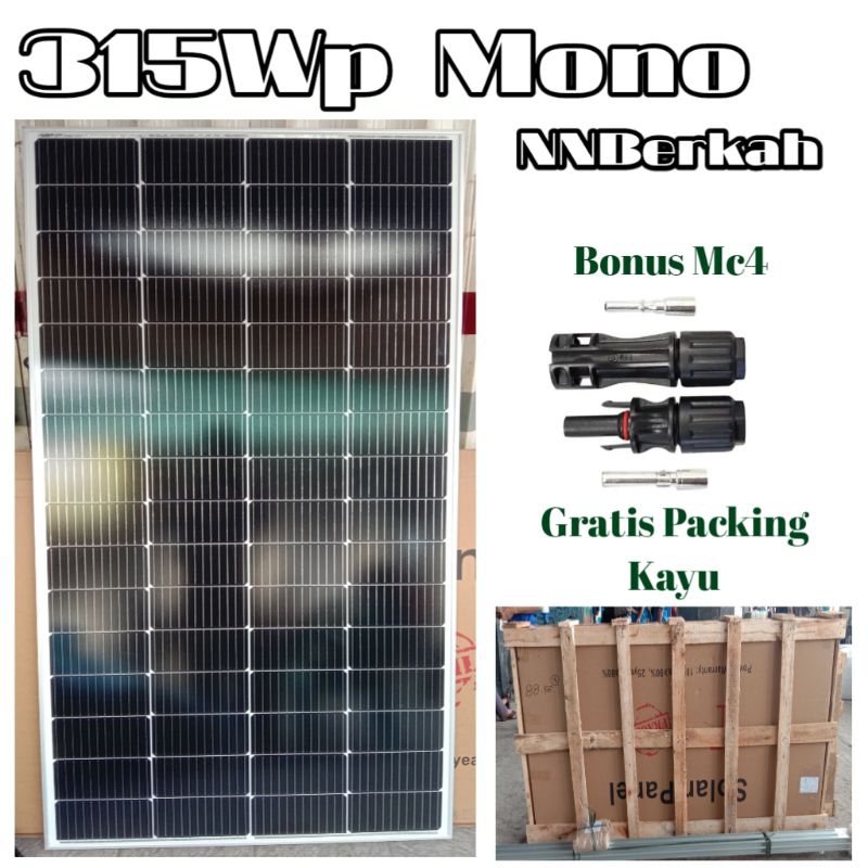 Jual Solar Panel Maysun Wp Mono Solar Cell Panel Surya Shopee