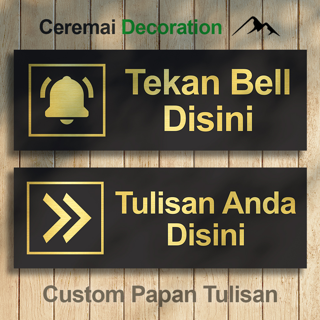 Jual Custom Papan Nama Dan Tulisan Sendiri Penanda Petunjuk Ruangan