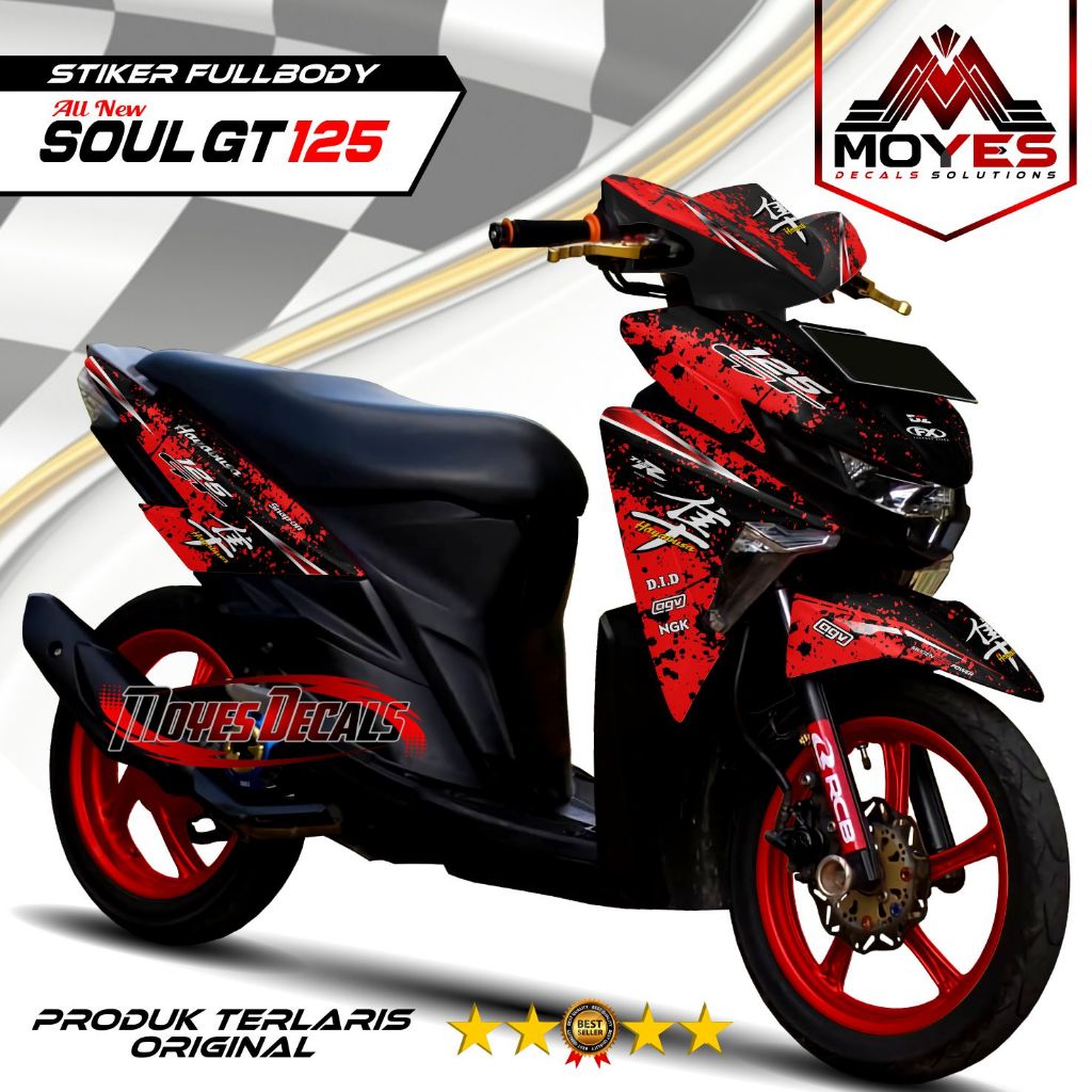 Jual Stiker Fullbody Soul GT 125 Decal Stiker Soul GT Hayabusa MYS484