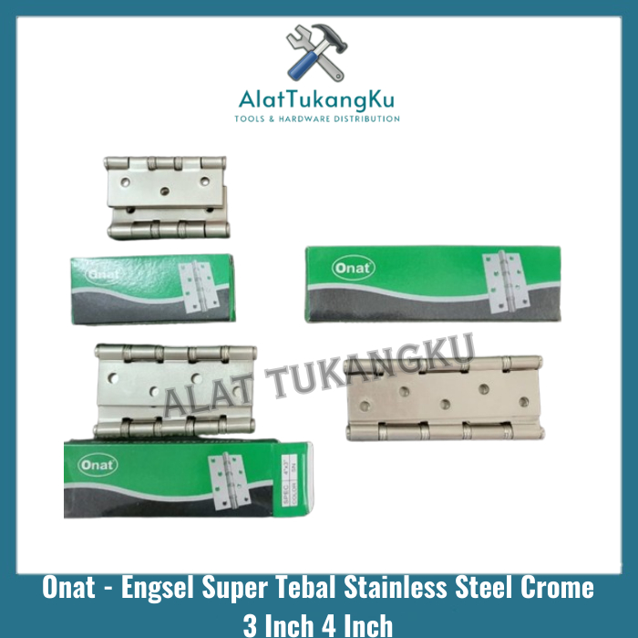 Jual Onat Engsel Pintu Jendela Tebal Inchi Inch Stainless Steel