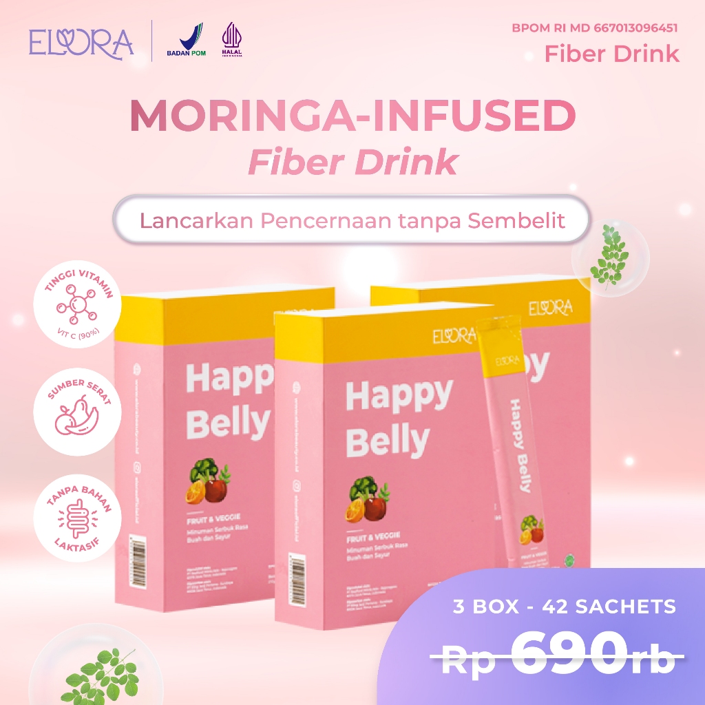 Jual Moringa Infused Fiber Drink Paket Hemat Box Sachet