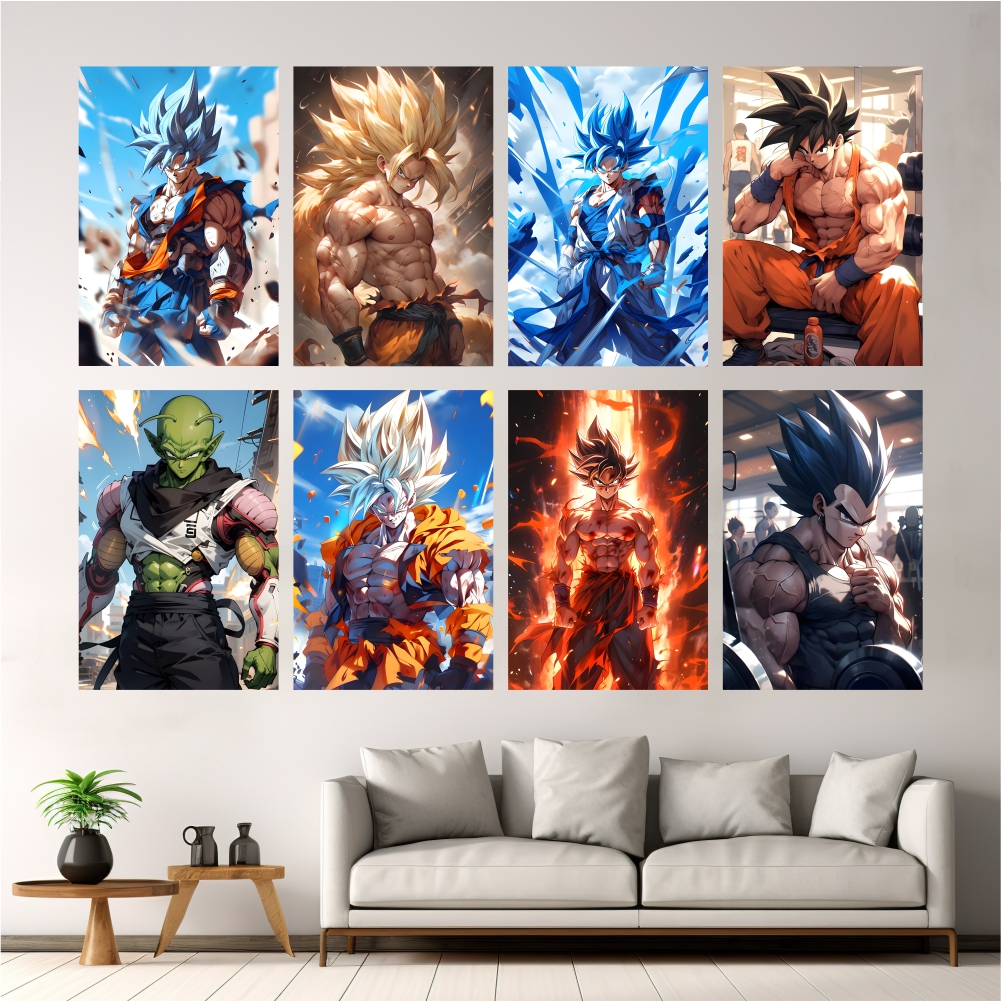 Jual Hiasan Dinding Anime Dragonball Poster Dinding Kayu Dragonball