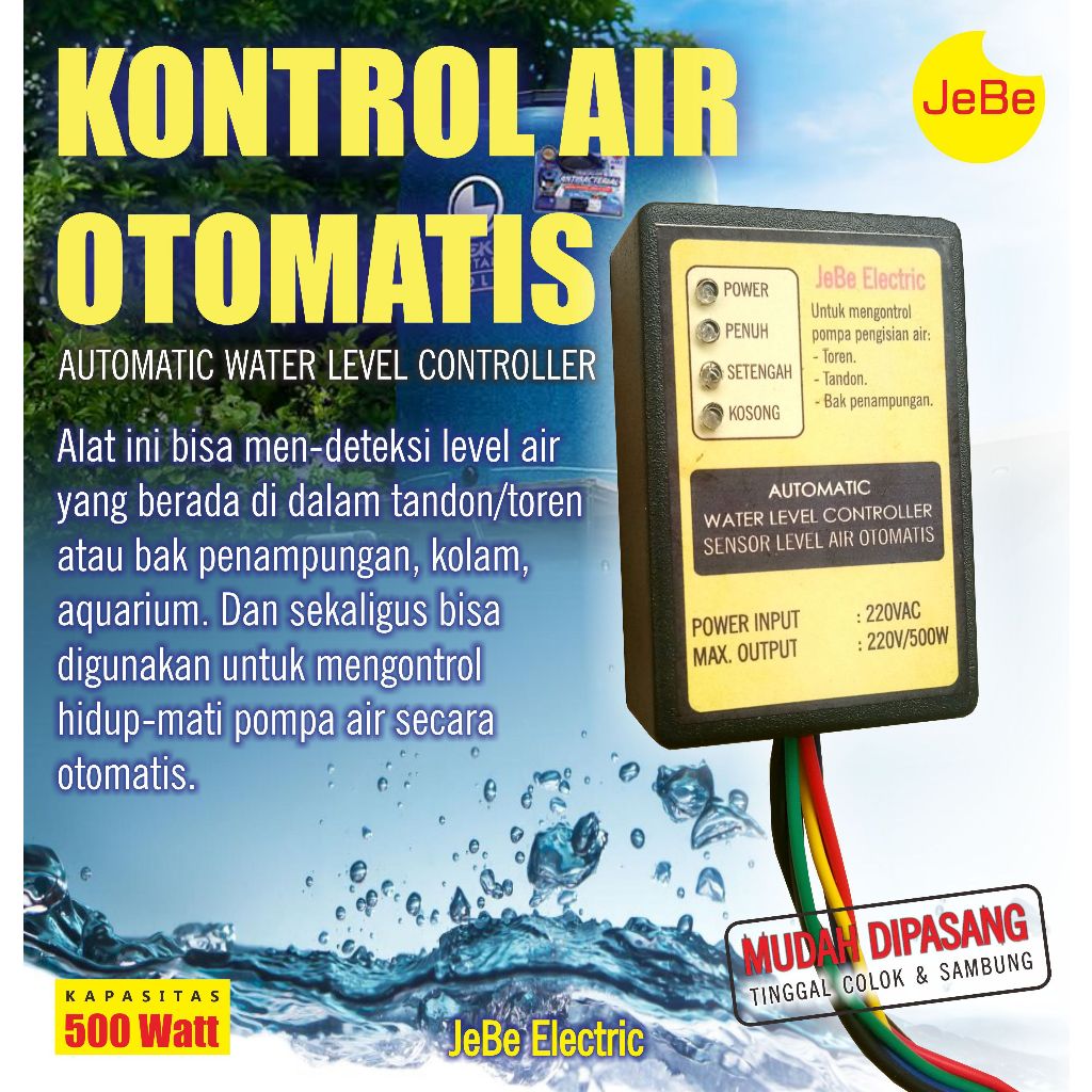 Jual Kontrol Otomatis Tandon Toren Pompa Air Water Level Controller