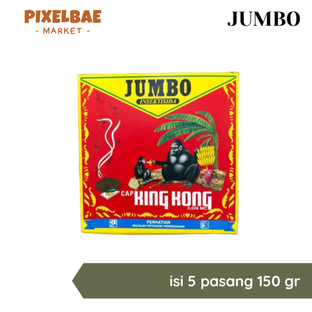 Jual OBAT NYAMUK BAKAR JUMBO CAP KINGKONG ISI 5 PASANG 150 GR Shopee