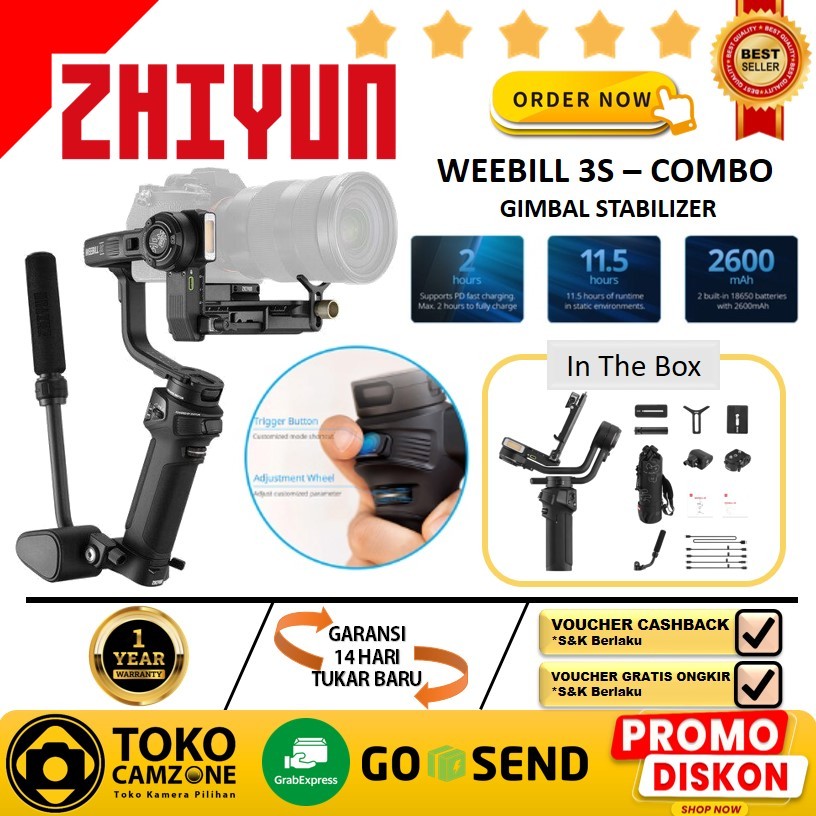 Jual Zhiyun Weebill S Combo Basic Gimbal Stabilizer Kamera Weebill