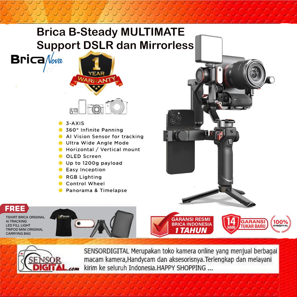 Jual Brica B Steady MULTIMATE 3 Axis Stabilizer BSteady MULTI MATE