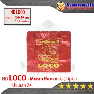 Jual Plastik Hd Loco Ekonomis X Putih Merah Bening Natural