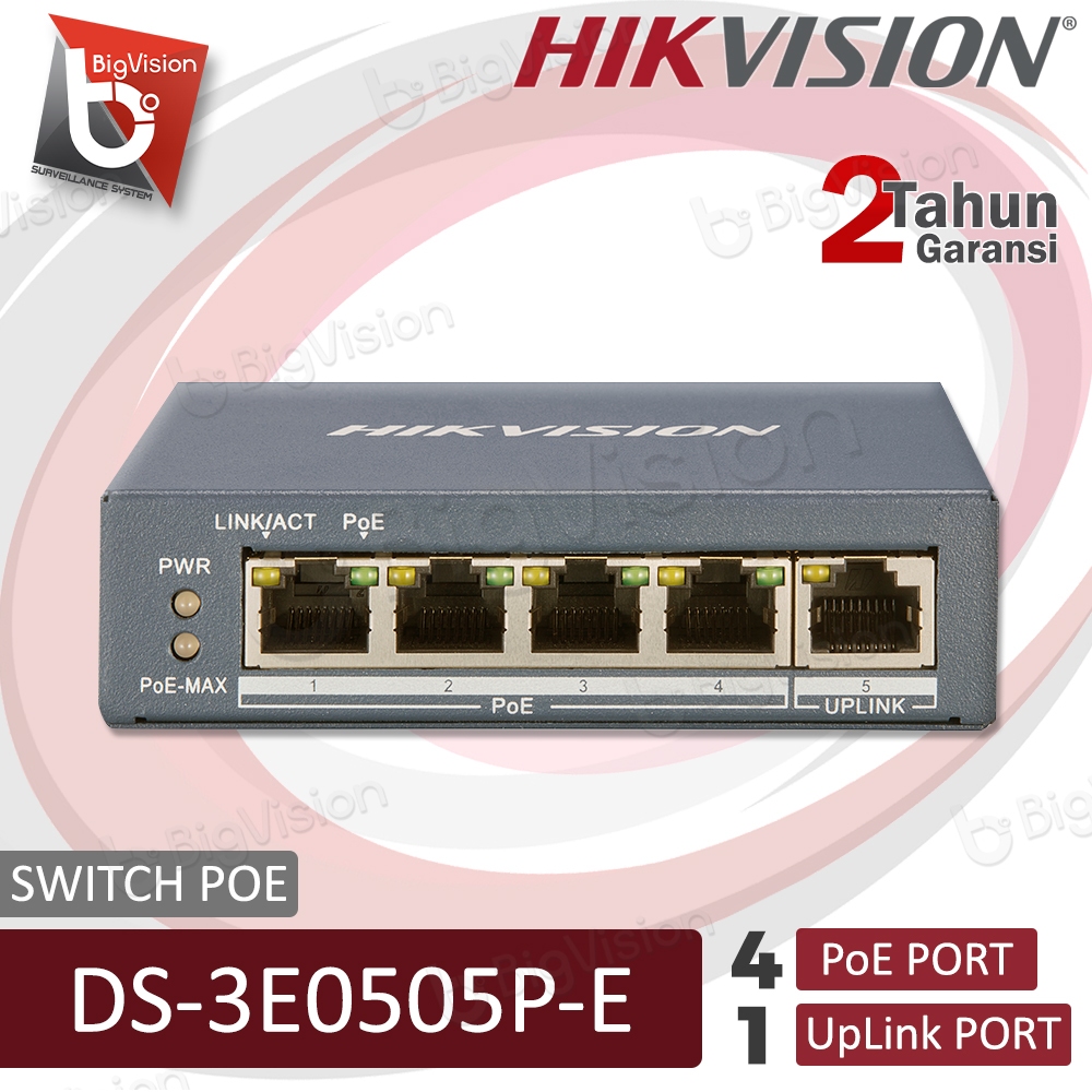 Jual Switch Poe Port Hikvision Ds E P E Ip Camera Gigabit