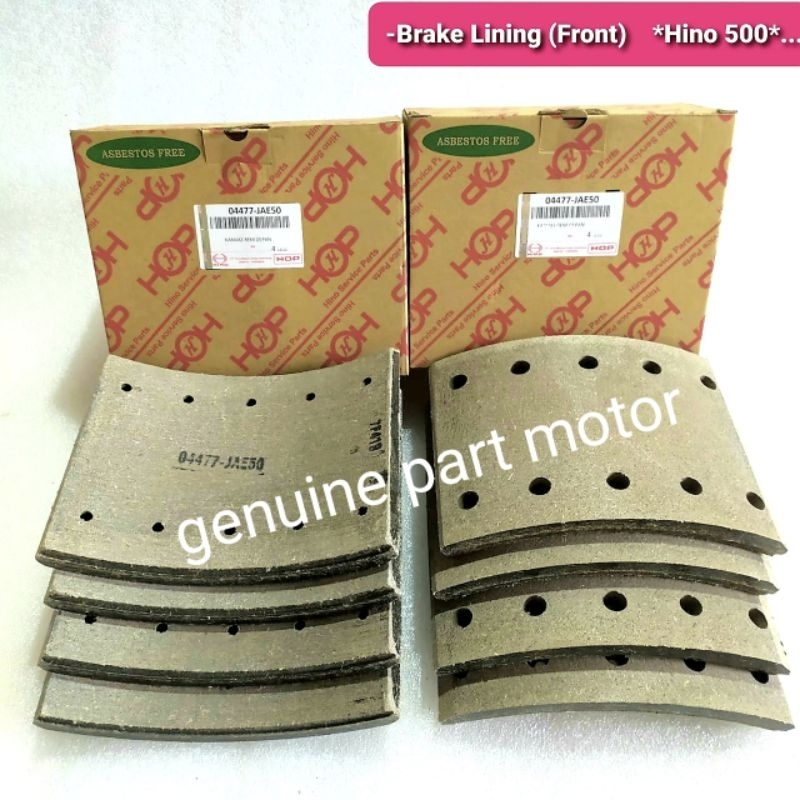 Jual BRAKE LINING DAUN KAMPAS REM DEPAN HINO 500 04477 JAE50 Shopee