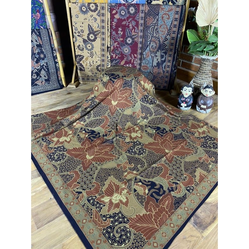 Jual Kain Batik Solo Alusan Balian Daun Jalar Gede Coklat Shopee