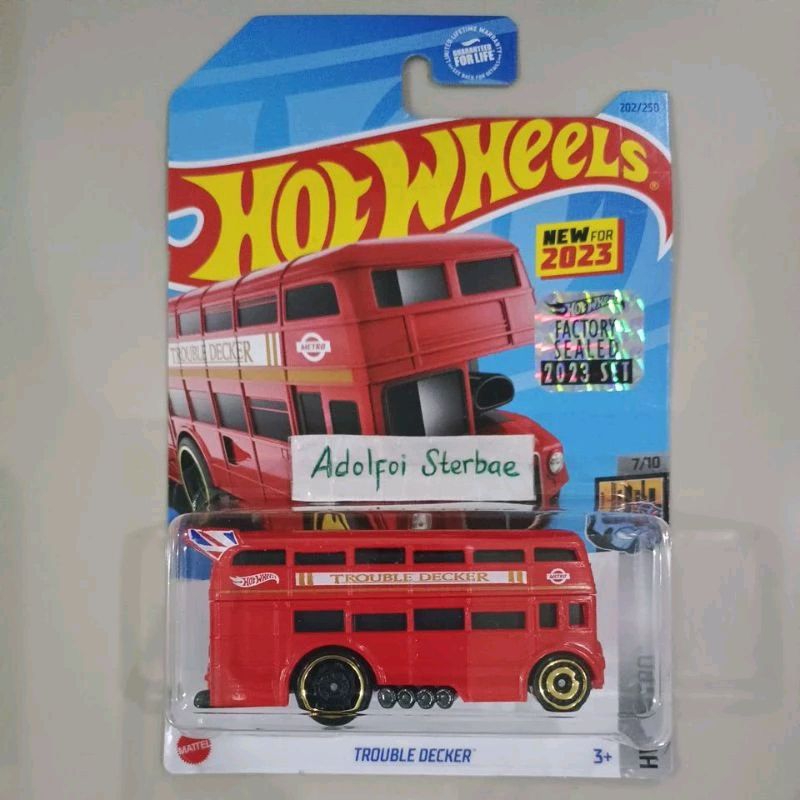 Jual Hotwheels Hot Wheels Trouble Decker Bis Bus Tingkat Mirip London