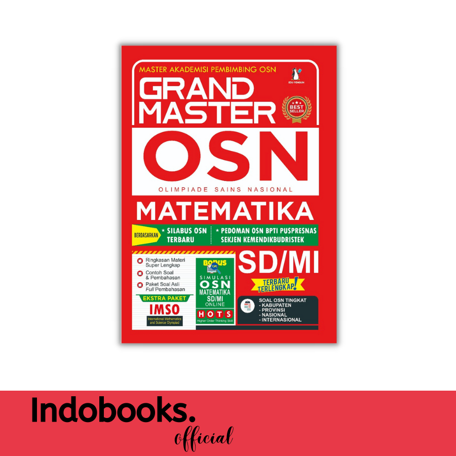 Jual Buku GRAND MASTER OSN OLIMPIADE SAINS NASIONAL MATEMATIKA SD MI