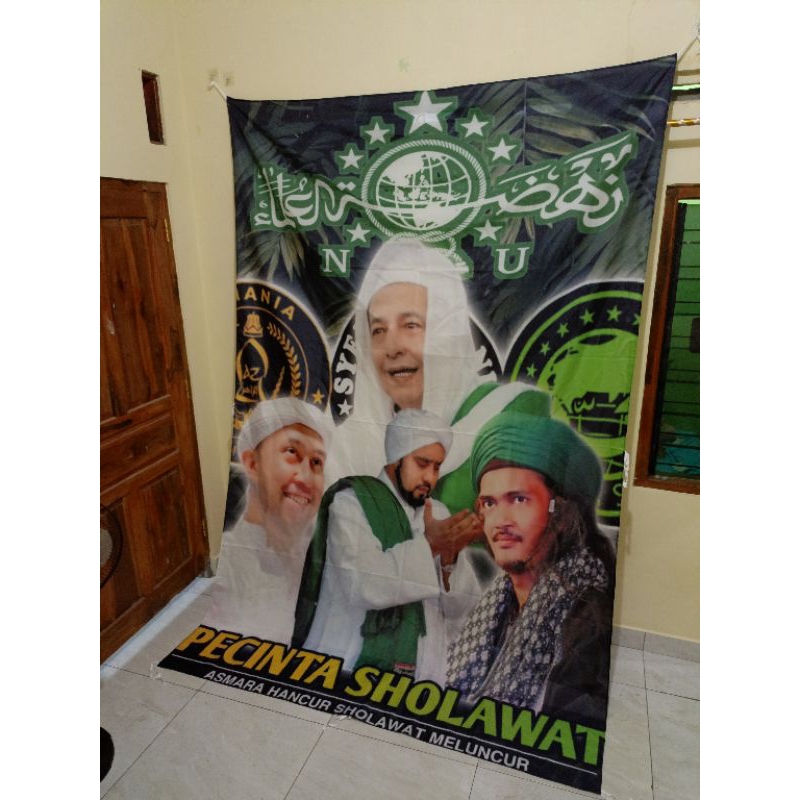 Jual Bendera Full Printing Pecinta Sholawat Bisa Pakai Desain Sendiri