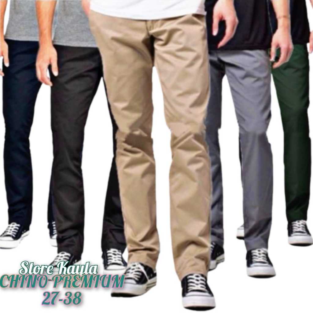 Jual TERLARIS CELANA PANJANG PRIA UKURAN 27 38 PREMIUM QUALITY CHINOS