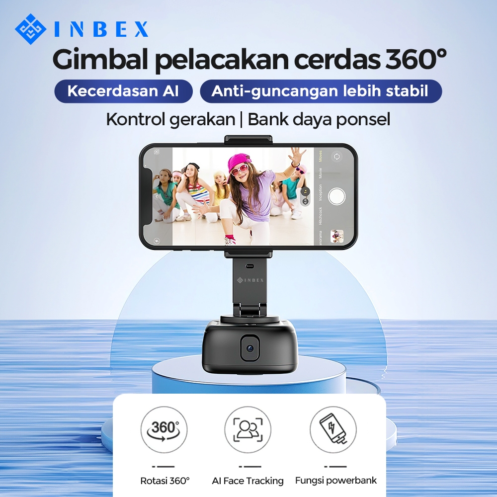 Jual Inbex Ig Gimbal Face Tracking Auto Dengan Fungsi Powerbank