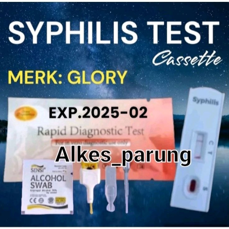 Jual Alat Test SYPHILIS 1set Lengkap Siap Pakai Merk Glory Exp 2025 02