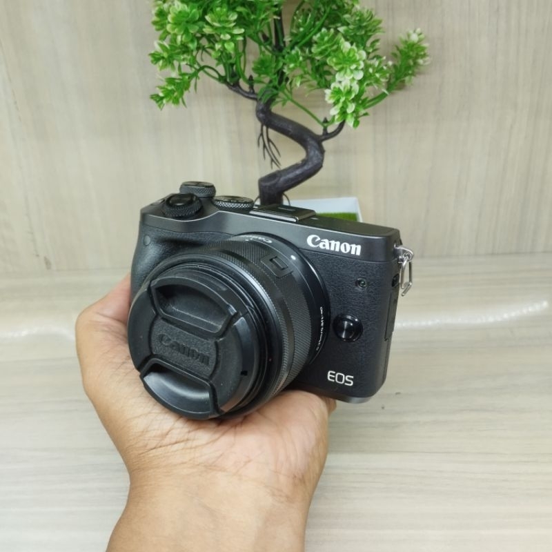 Jual Canon Eos M6 Kit 15 45mm IS STM Shopee Indonesia