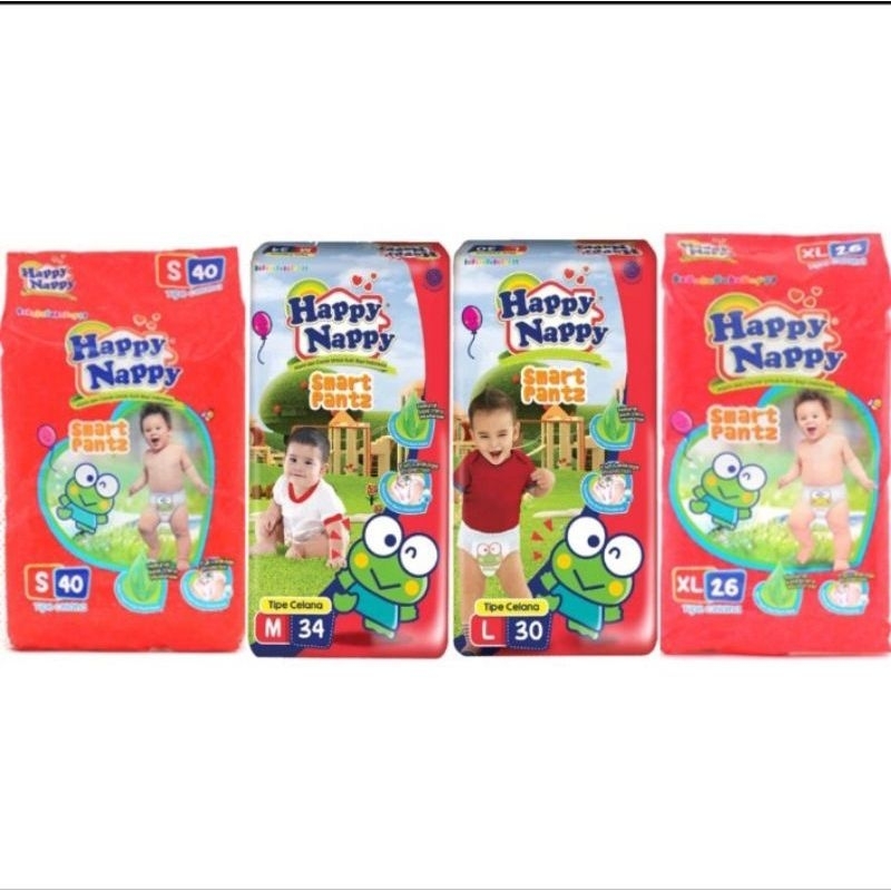 Jual Happy Nappy Smart Pants Popok Bayi Celana S M L Xl