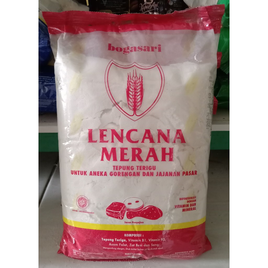 Jual TEPUNG TERIGU LENCANA MERAH 1KG Shopee Indonesia