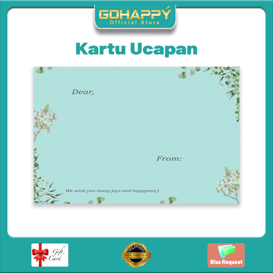 Jual Kartu Ucapan Polos Thank You Card Terima Kasih Thank You