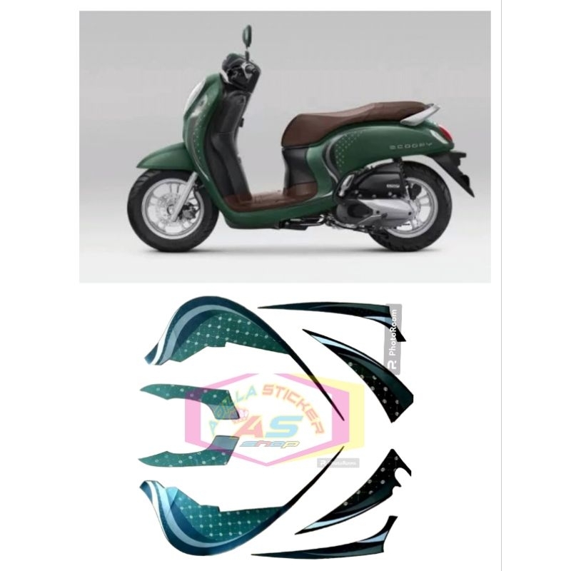 Jual Striping Sticker Lis Les Decal Polet Orian Standar Motor Honda