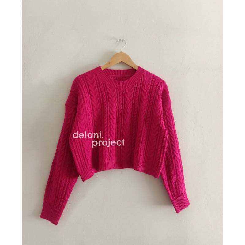 Jual Ryujin Crop Sweater Delani Project Shopee Indonesia