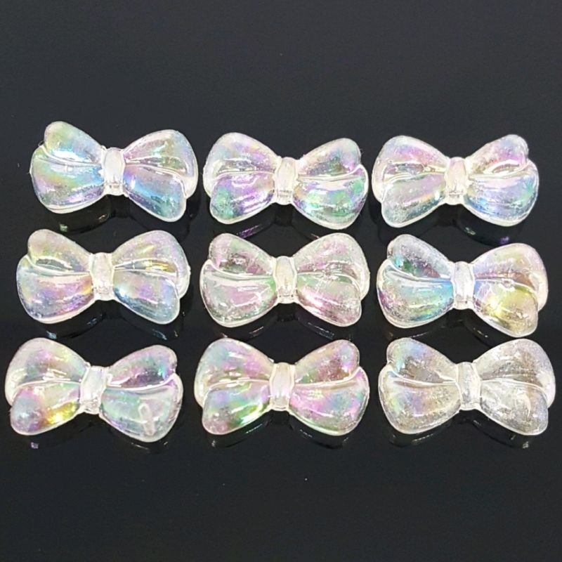 Jual Gr Mote Pita Ikat Tebal Ab Clear Hologram Ribbon Akrilik Manik