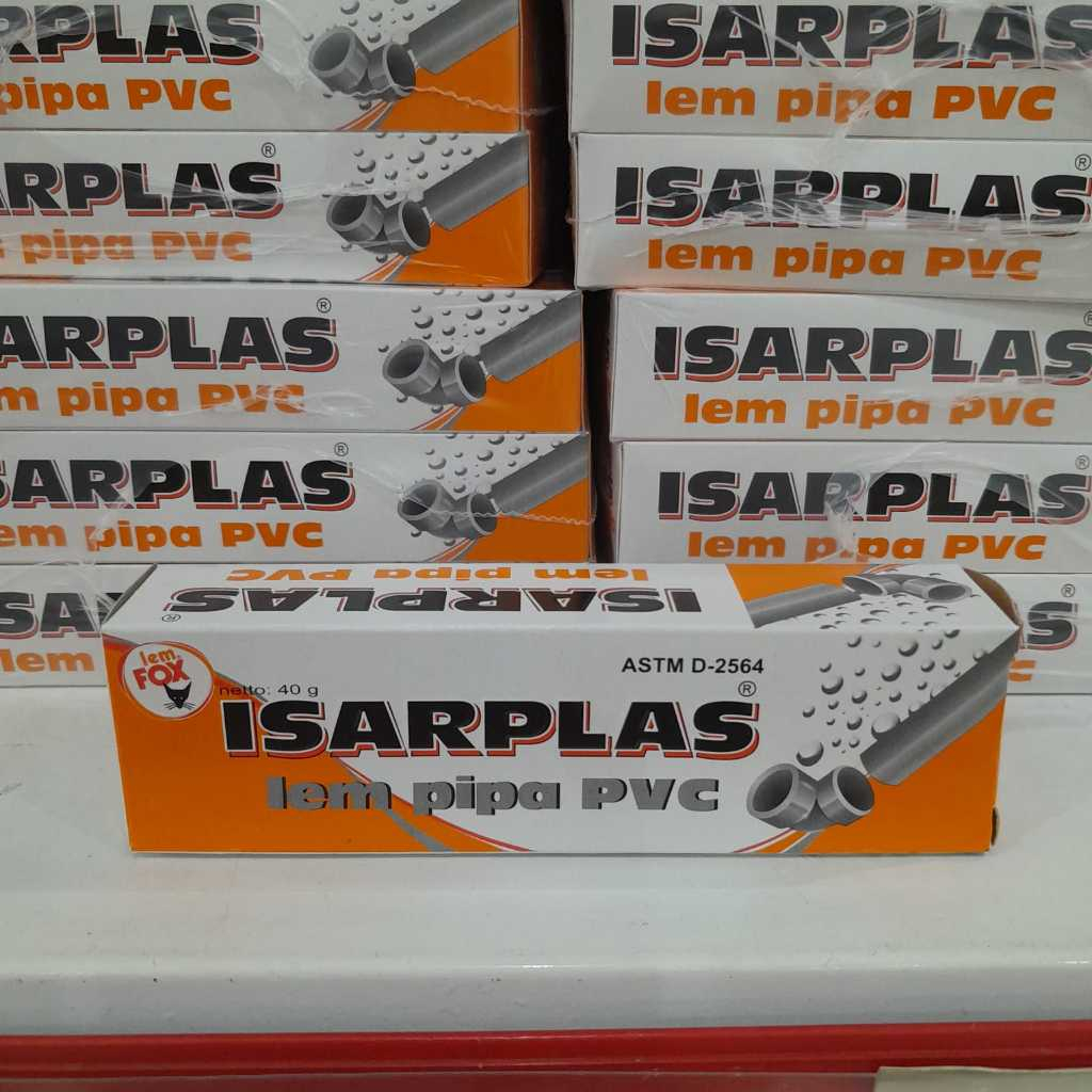 Jual LEM PIPA PVC ISARPLAS TUBE LEM FOX 40GR Shopee Indonesia