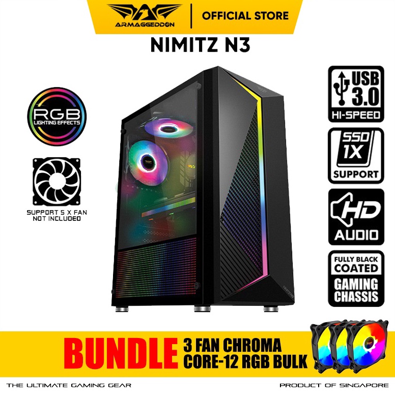 Jual Banyak Dipakai Armaggeddon Nimitz N Excellent Atx Gaming Pc Case