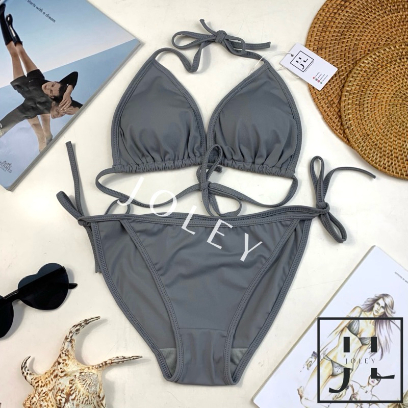 Jual Kai Solid Bikini Set Bikini Pantai Bikini Segitiga Bikini