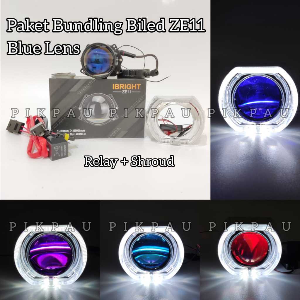 Jual Paket Bundling Biled ZE11 Original Blue Lens 2 5inc Paket Lengkap