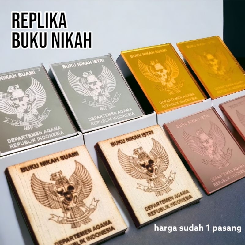 Jual Replika Buku Nikah Lasercut Shopee Indonesia