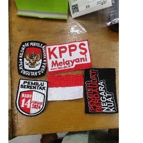 Jual Logo Bordir Bordiran KPPS 1 Set Shopee Indonesia