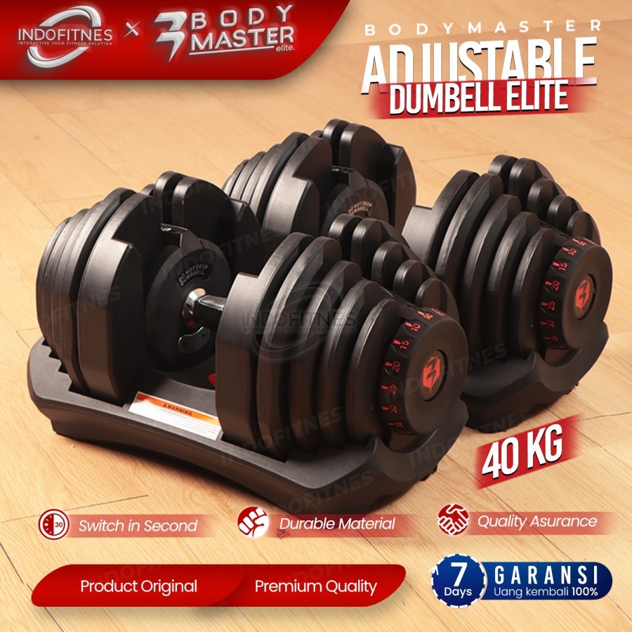 Jual Bodymaster Adjustable Elite Dumbell Kg Lbs Dumbel Set