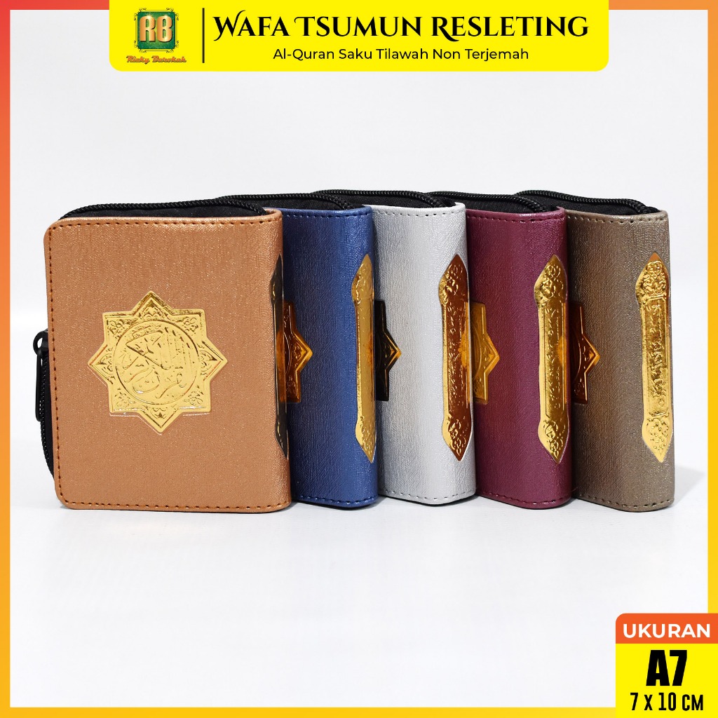 Jual Mushaf Alquran Saku 7x10cm Tilawah Al Wafa Tsumun A7 Resleting