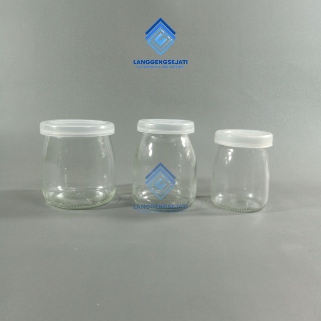 Jual GELAS PUDING GLASS PUDDING WITH LID BOTOL PUDDING JAR