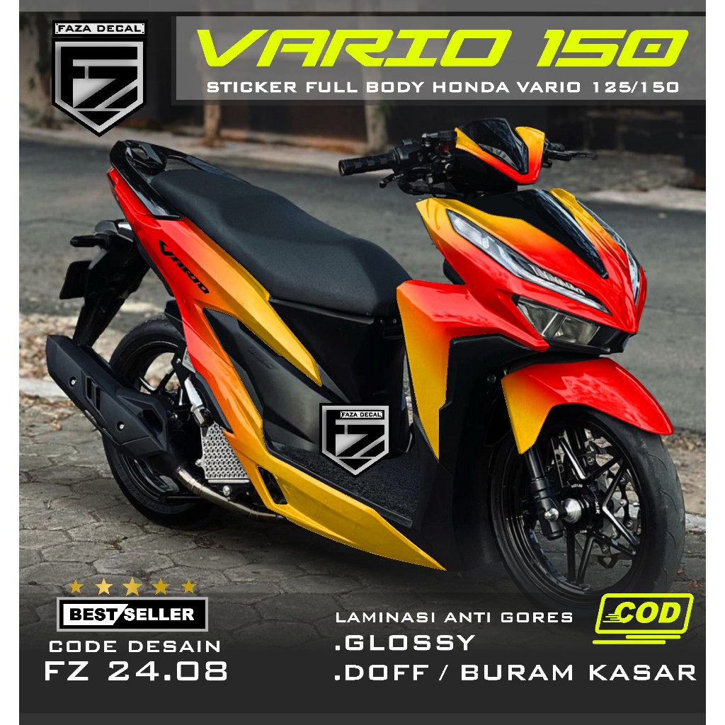 Jual Cod Decal Stiker Vario New Full Body Gradasi Terbaru