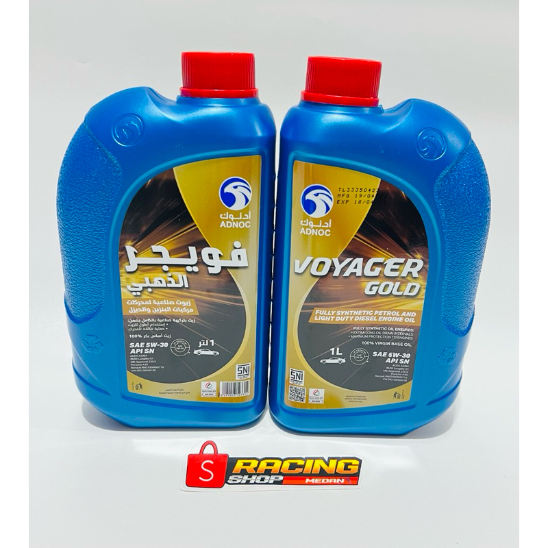 Jual OLI ADNOC VOYAGER GOLD 5W 30 FULLY SYNTHETIC 1L FULL ORIGINAL