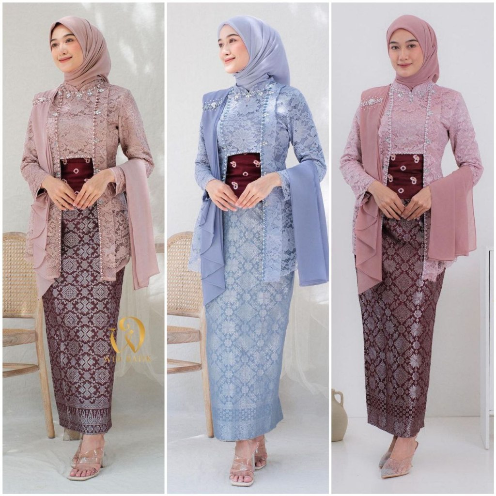 Jual Kebaya Kutu Baru Modern Kebaya Wisuda Lamaran Set Kutubaru