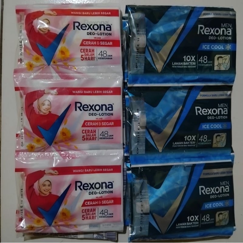 Jual Rexona Sachet Deodoran 1 Lusin 12 Pcs Deo Lotion Men Ice Cool